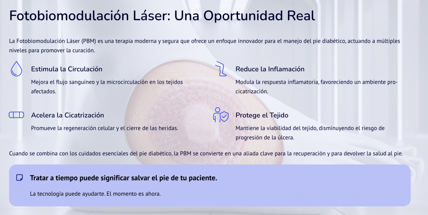 pie diabetico Fotobiomodulacion Laser